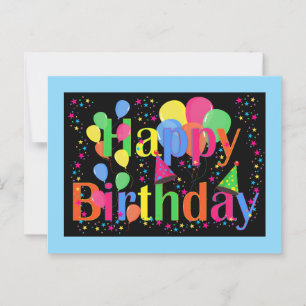 Birthday Celebration. It's party time! Postcard