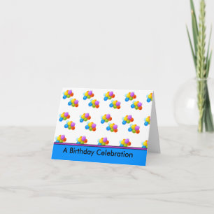 Birthday Celebration Note Card and/or Invitations
