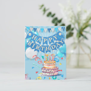 Birthday Celebration  Party  Holiday Card
