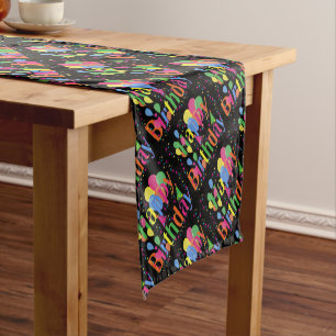 birthday-celebration short table runner