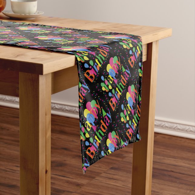 birthday-celebration short table runner (In Situ)