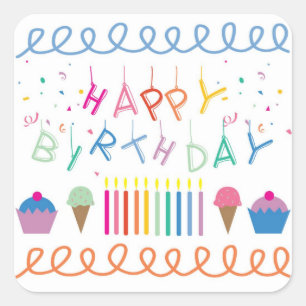 Birthday Celebration Stickers