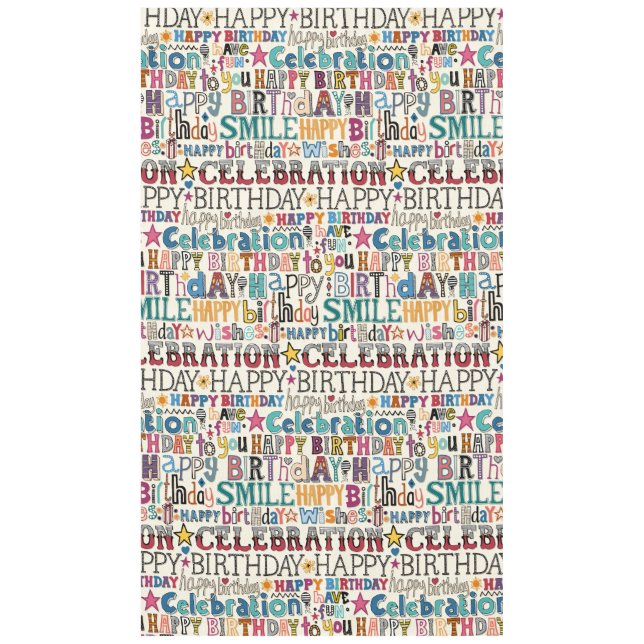 birthday celebration tablecloth (Front)