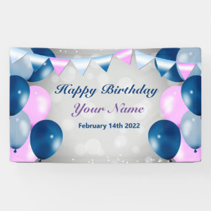 Birthday Celebration Vinyl Banner, 3' x 5' Banner