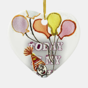 Birthday Ceramic Tree Decoration