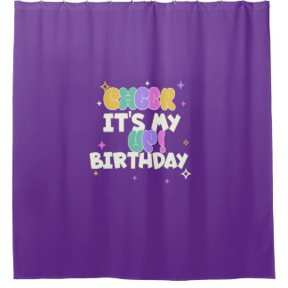 BIRTHDAY CHEER UP SHOWER CURTAIN