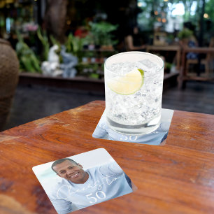 Birthday Cheers photo Square Paper Coaster
