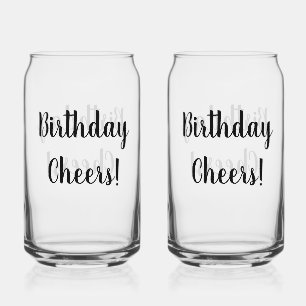 Birthday Cheers Soda Glass