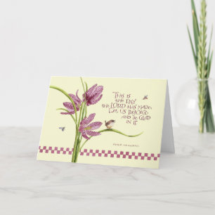 Birthday/Chequered Lily Card