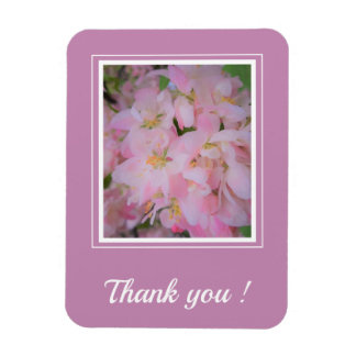Birthday cherry blossom photo Thank you Magnet