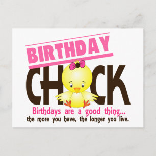Birthday Chick 4 Postcard