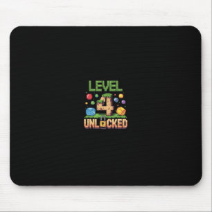 Birthday Children's Shirt Level 4 Unlocked 4  Mouse Mat