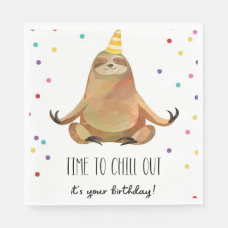 Birthday Chill Napkin