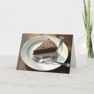 Birthday Chocolate Cheesecake Card