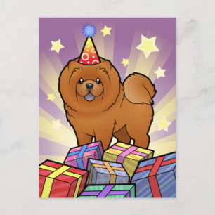 Birthday Chow Chow Postcard