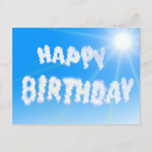 Birthday Clouds Postcard