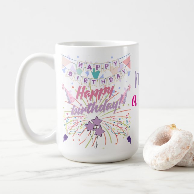 birthday coffee mug (With Donut)
