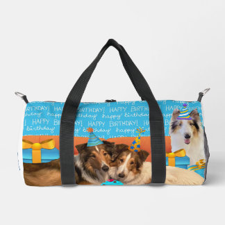 Birthday Collie Mum Duffle Bag