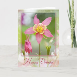 Birthday Columbine Card