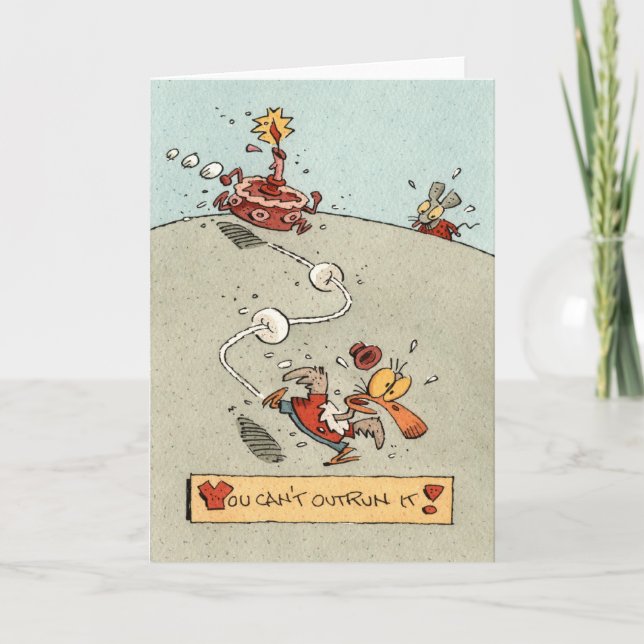 Birthday coming up fast! card (Front)