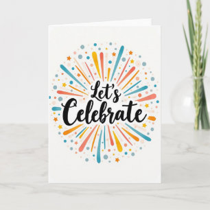 Birthday Confetti Burst Card