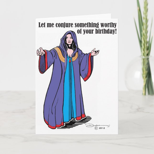 Birthday Conjuring Card (Front)