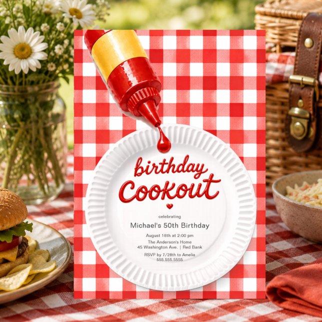 Birthday Cookout Party Invitation (Creator Uploaded)