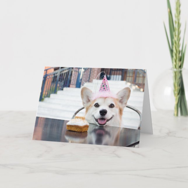 Birthday Corgi Card (Front)