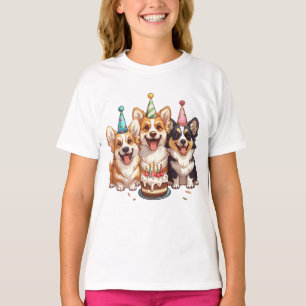 Birthday Corgi Dogs T-Shirt