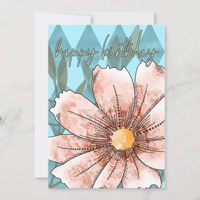 Birthday Cosmo Holiday Card (Front)