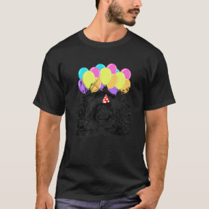 Birthday Cottagecore Frog Under Mushroom Umbrella  T-Shirt
