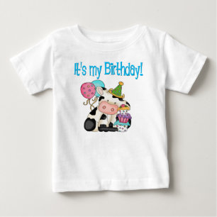 Birthday Cow Baby T-Shirt