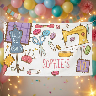 Birthday craft and art banner