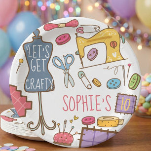 Birthday craft and art paper plate