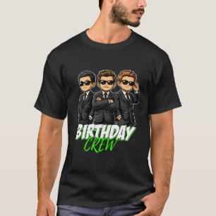 Birthday Crew Boys Cool Squad Party T-Shirt. T-Shirt