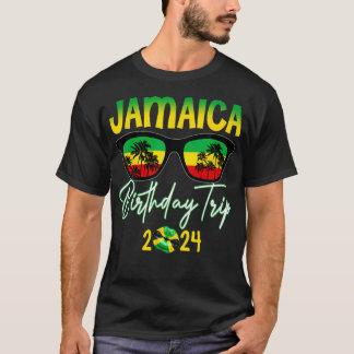 Birthday Crew Jamaica 2024 Men Women Party Matchin T-Shirt