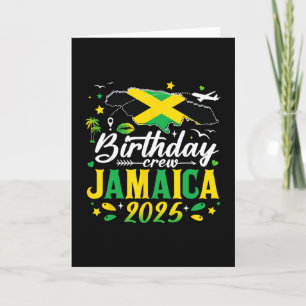 Birthday Crew Jamaica 2025 Family Cruise Vacation Card