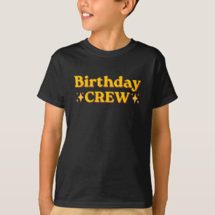 Birthday Crew Retro T-Shirt