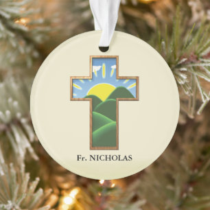 Birthday Cross Personalised Ornament
