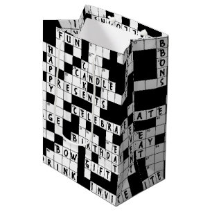 Birthday Crossword Puzzle Medium Gift Bag