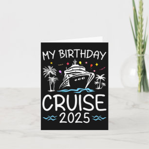Birthday Cruise 2025 Family Vacation Apparel Uni-k Card