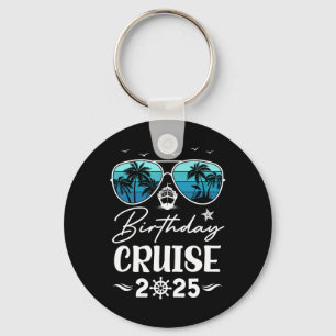 Birthday Cruise 2025 Party Vacation Squad Birthday Key Ring
