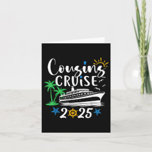 Birthday Cruise 2025 Ship Boat Family Summer Vacat Card