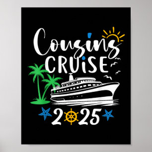 Birthday Cruise 2025 Ship Boat Family Summer Vacat Poster