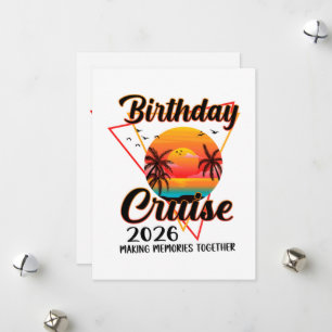 Birthday Cruise 2026 Making Memories Together  Holiday Card