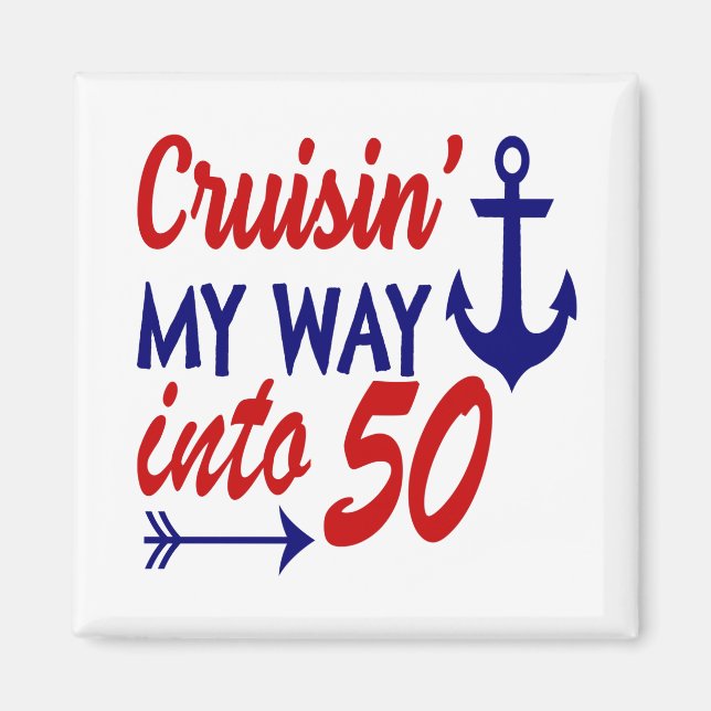 Birthday Cruise 50th birthday Magnet (Front)