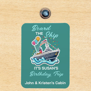 Birthday Cruise Funny Group Personalised Board  Magnet