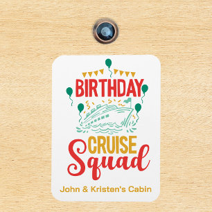 Birthday Cruise Funny Group Personalised Squad Magnet