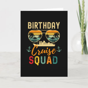 Birthday Cruise Shirts 2025 Squad Family Vacation Card