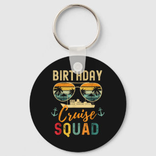 Birthday Cruise Shirts 2025 Squad Family Vacation Key Ring